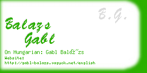 balazs gabl business card